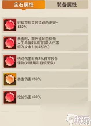 向僵尸开炮：如何精选宝石属性？全面宝石属性表一览指南